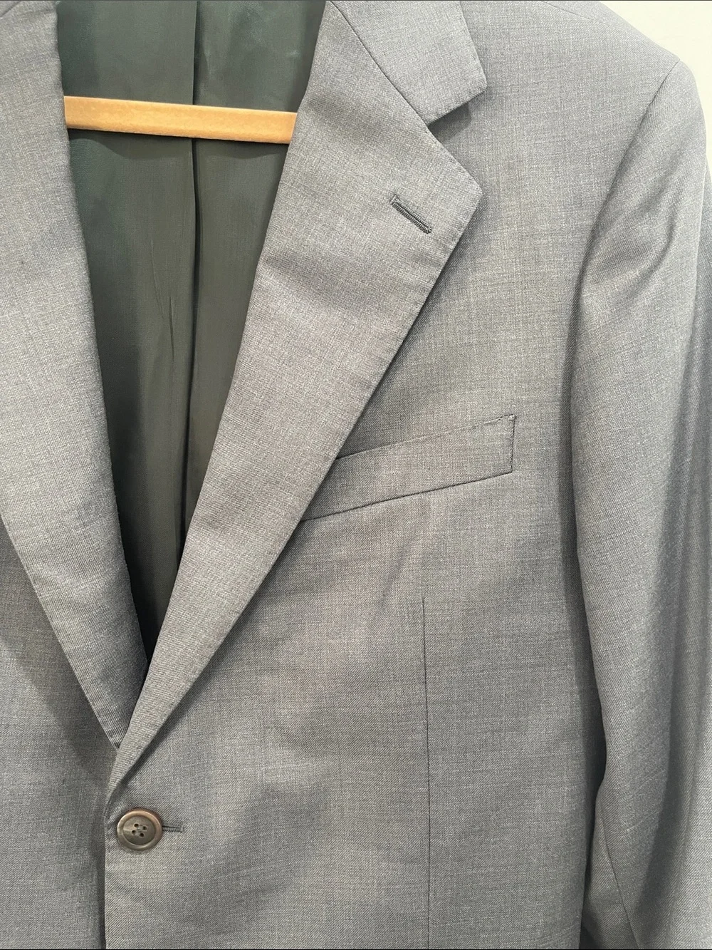 The Tailory NYC Custom Classic Men's Gray Two-Button Suit Jacket
